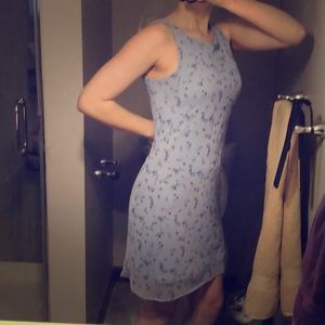 Pale Blue Floral Dress